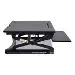 Alera AdaptivErgo Sit-Stand Lifting Workstation, 35.12w x 31.10d x 19.69h,Black view 2
