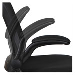 Alera EB-E Series Swivel/Tilt Mid-Back Mesh Chair, Supports up to 275 lbs, Black Seat/Black Back, Black Base view 5