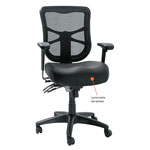 Alera Elusion Series Mesh Mid-Back Multifunction Chair, Supports up to 275 lbs., Black Seat/Black Back, Black Base view 1