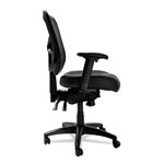 Alera Elusion Series Mesh Mid-Back Multifunction Chair, Supports up to 275 lbs., Black Seat/Black Back, Black Base view 2
