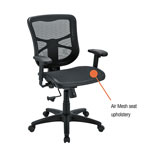 Alera Elusion Series Mesh Mid-Back Swivel/Tilt Chair, Supports up to 275 lbs., Black Seat/Black Back, Black Base view 1