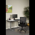 Alera Elusion II Series Mesh Mid-Back Swivel/Tilt Chair, Supports up to 275 lbs, Black Seat/Black Back, Black Base view 5