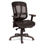 Alera Eon Series Multifunction Mid-Back Suspension Mesh Chair, Supports up to 275 lbs, Black Seat/Black Back, Black Base orginal image