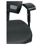 Alera Epoch Series Fabric Mesh Multifunction Chair, Supports up to 275 lbs, Black Seat/Black Back, Black Base view 1
