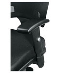 Alera Epoch Series Fabric Mesh Multifunction Chair, Supports up to 275 lbs, Black Seat/Black Back, Black Base view 2