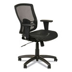 Alera Etros Series Suspension Mesh Mid-Back Synchro Tilt Chair, Supports up to 275 lbs, Black Seat/Black Back, Black Base orginal image