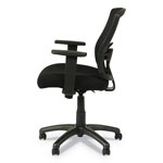 Alera Etros Series Mesh Mid-Back Chair, Supports up to 275 lbs, Black Seat/Black Back, Black Base view 3