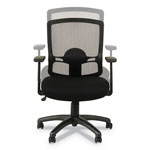 Alera Etros Series Mesh Mid-Back Chair, Supports up to 275 lbs, Black Seat/Black Back, Black Base view 4