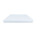 Alera Fold-in-Half Resin Folding Table, 72w x 29.63d x 29.25h, White view 1
