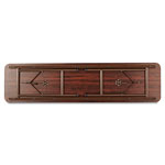 Alera Wood Folding Table, Rectangular, 71 7/8w x 17 3/4d x 29 1/8h, Mahogany view 1
