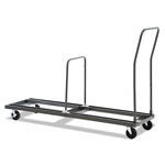 Alera Chair and Table Cart, 20.86w x 50.78 to 72.04d, Black view 3
