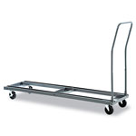 Alera Chair and Table Cart, 20.86w x 50.78 to 72.04d, Black view 4