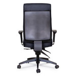 Alera Wrigley Series High Performance High-Back Multifunction Task Chair, Up to 275 lbs, Black Seat/Back, Black Base view 3