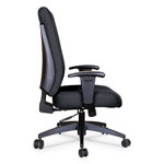Alera Wrigley Series High Performance High-Back Synchro-Tilt Task Chair, Up to 275 lbs, Black Seat/Back, Black Base view 2