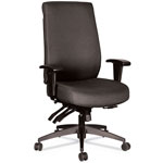 Alera Wrigley Series 24/7 High Performance High-Back Multifunction Task Chair, Up to 300 lbs, Black Seat/Back, Black Base orginal image