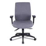 Alera Wrigley Series 24/7 High Performance Mid-Back Multifunction Task Chair, Up to 275 lbs, Gray Seat/Back, Black Base view 1