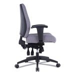 Alera Wrigley Series 24/7 High Performance Mid-Back Multifunction Task Chair, Up to 275 lbs, Gray Seat/Back, Black Base view 2