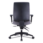 Alera Wrigley Series 24/7 High Performance Mid-Back Multifunction Task Chair, Up to 275 lbs, Gray Seat/Back, Black Base view 3