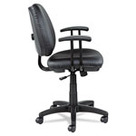 Alera Interval Series Swivel/Tilt Task Chair, Supports up to 275 lbs, Black Seat/Black Back, Black Base view 3