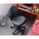 Alera Interval Series Swivel/Tilt Task Chair, Supports up to 275 lbs, Black Seat/Black Back, Black Base view 4