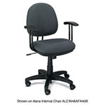 Alera Fixed T-Arms for Interval and Essentia Series Chairs and Stools, Black view 1
