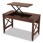Alera Sit-to-Stand Table Desk, 47.25w x 23.63d x 29.5 to 43.75h, Modern Walnut view 1