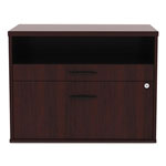 Alera Open Office Series Low File Cabient Credenza, 29.5w x 19.13d x 22.88h, Mahogany view 1