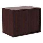 Alera Open Office Low Storage Cab Cred, 29 1/2w x 19 1/8d x 22 7/8h, Mahogany view 1