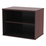 Alera Open Office Low Storage Cab Cred, 29 1/2w x 19 1/8d x 22 7/8h, Mahogany view 3