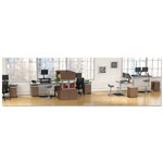 Alera Open Office Desk Series Hutch, 59w x 15d x 36.38h, Modern Walnut view 3