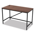 Alera Industrial Series Table Desk, 47.25w x 23.63d x 29.5h, Modern Walnut view 2