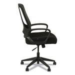 Alera MB Series Mesh Mid-Back Office Chair, Supports up to 275 lbs., Black Seat/Black Back, Black Base view 4