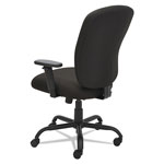 Alera Mota Series Big and Tall Chair, Supports up to 450 lbs, Black Seat/Black Back, Black Base view 4