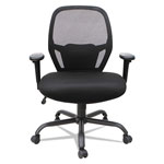 Alera Merix450 Series Mesh Big and Tall Chair, Supports up to 450 lbs, Black Seat/Black Back, Black Base view 1