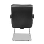 Alera Neratoli Slim Profile Guest Chair, 23.81'' x 27.16'' x 36.61'', Black Seat/Black Back, Chrome Base view 1