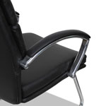 Alera Neratoli Slim Profile Guest Chair, 23.81'' x 27.16'' x 36.61'', Black Seat/Black Back, Chrome Base view 4