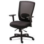 Alera Envy Series Mesh High-Back Multifunction Chair, Supports up to 250 lbs., Black Seat/Black Back, Black Base view 3