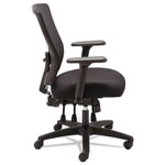 Alera Envy Series Mesh Mid-Back Multifunction Chair, Supports up to 250 lbs., Black Seat/Black Back, Black Base view 2