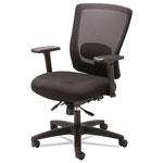 Alera Envy Series Mesh Mid-Back Multifunction Chair, Supports up to 250 lbs., Black Seat/Black Back, Black Base view 5