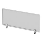 Alera Polycarbonate Privacy Panel, 47w x 0.50d x 18h, Silver/Clear view 3