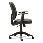 Alera Everyday Task Office Chair, Supports up to 275 lbs., Black Seat/Black Back, Black Base view 2