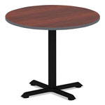 Alera Reversible Laminate Table Top, Round, 35 3/8w x 35 3/8d, Medium Cherry/Mahogany view 2