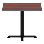 Alera Reversible Laminate Table Top, Square, 35 3/8w x 35 3/8d, Medium Cherry/Mahogany view 2