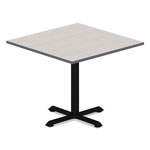 Alera Reversible Laminate Table Top, Square, 35 3/8w x 35 3/8d, White/Gray view 2