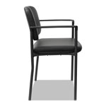 Alera Sorrento Series Ultra-Cushioned Stacking Guest Chair, Black Seat/Black Back, Black Base, 2/Carton view 1
