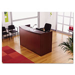 Alera Valencia Series Reception Desk with Counter, 71w x 35.5d x 42.5h, Mahogany view 4