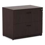 Alera Valencia Series Two Drawer Lateral File, 34w x 22.75d x 29.5h, Mahogany view 2