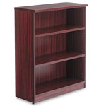 Alera Valencia Series Bookcase, Three-Shelf, 31 3/4w x 14d x 39 3/8h, Mahogany view 1
