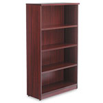 Alera Valencia Series Bookcase, Four-Shelf, 31 3/4w x 14d x 54 7/8h, Mahogany view 1