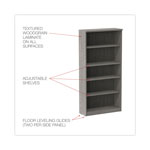 Alera Alera Valencia Series Bookcase, Four-Shelf, 31.75w x 14d x 64.75h, Gray view 1